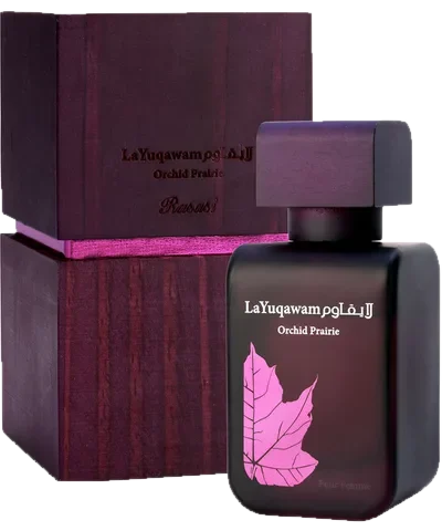 Rasasi La Yuqawam Orchid Prairie perfume bottle