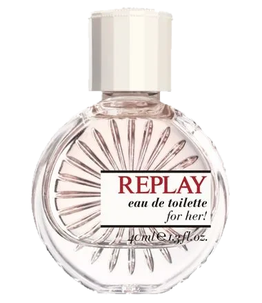 Replay for Her perfume bottle