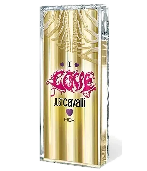 Roberto Cavalli Just Cavalli I Love Her perfume bottle