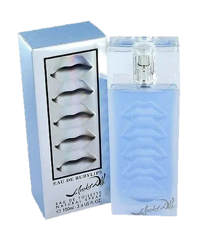 Salvador Dali Eau de RubyLips parfüm şişesi