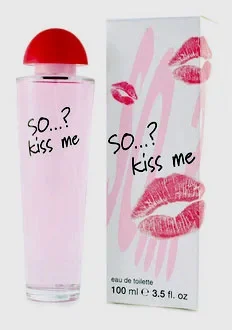 So...? …? Kiss me ...? parfüm şişesi