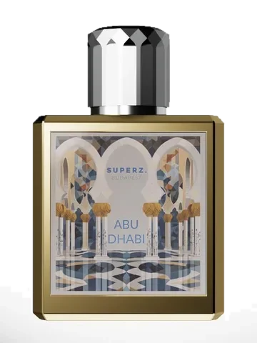 Superz. Abu Dhabi . perfume bottle