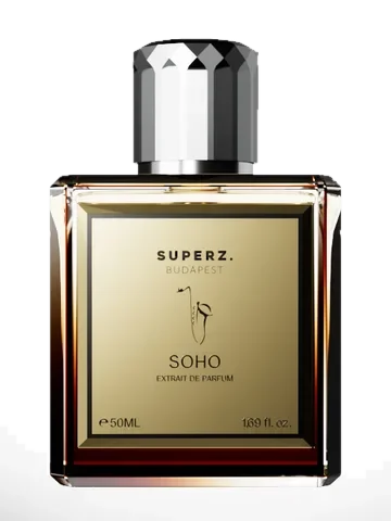 Superz. Soho . perfume bottle