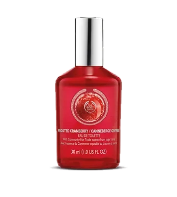 The Body Shop Frosted Cranberry perfume bottle