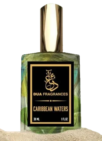 The Dua Brand Caribbean Waters perfume bottle