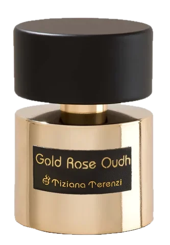 Tiziana Terenzi Gold Rose Oudh perfume bottle