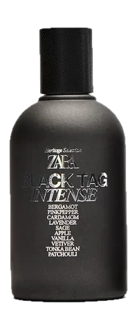 Zara Black Tag Intense 2022 parfüm şişesi