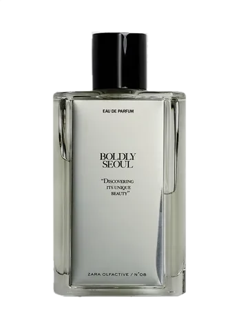 Zara Boldly Seoul perfume bottle