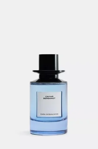 Zara Caviar Bergamot perfume bottle