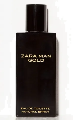 Zara Man Gold perfume bottle