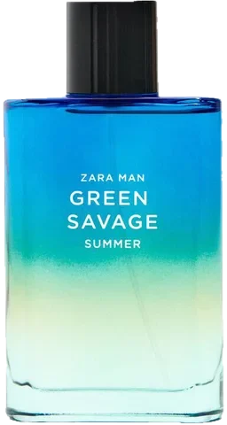 Zara Man Green Savage Summer parfüm şişesi