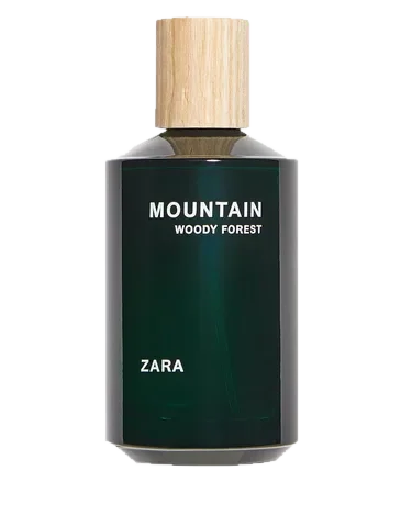 Zara Mountain Woody Forest perfume bottle