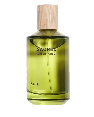 Zara Sacred Green Forest perfume bottle