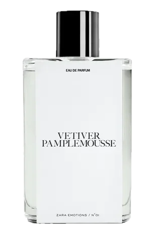 Zara Vetiver Pamplemousse parfüm şişesi