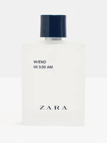 Zara W/END till 3:00 AM perfume bottle