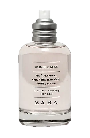 Zara Wonder Rose parfüm şişesi