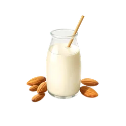 Perfumes with almond milk