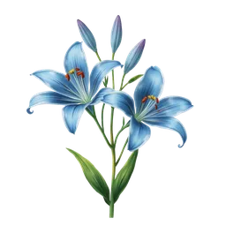 Perfumes with Blue Lilies
