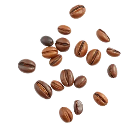 Perfumes with roasted coffee beans